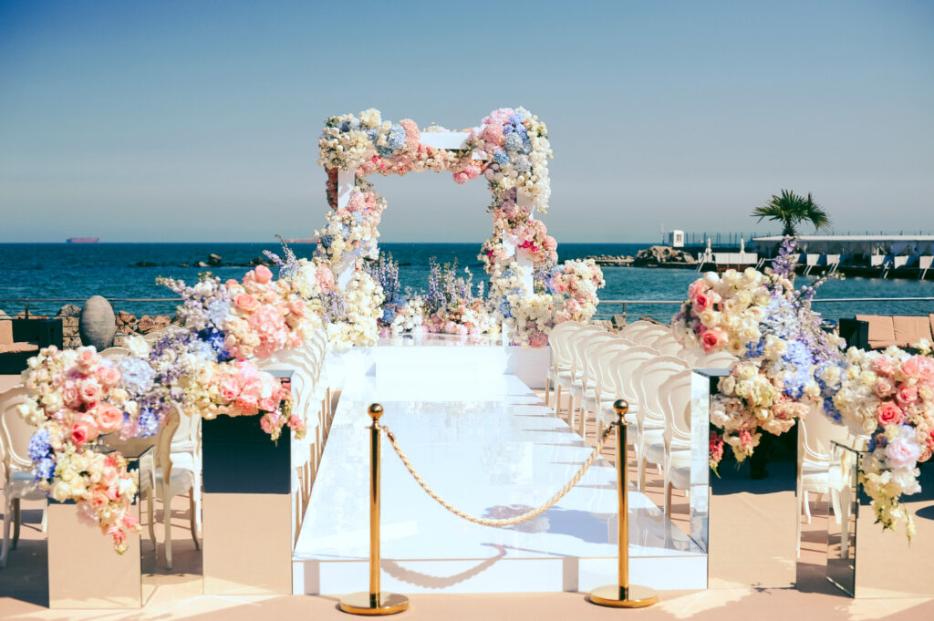 beachside wedding